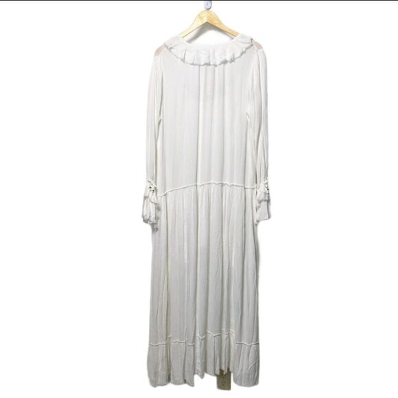 NWT FREE PEOPLE Sweet Darlin Maxi Dress Ivory M - Picture 7 of 10